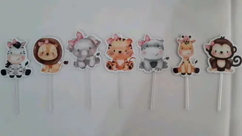 Topper para Doces Safari