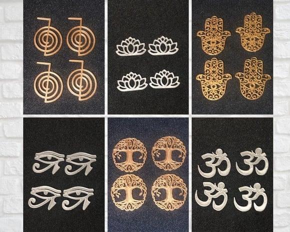 Simbolos para Orgonites e outros Artesanatos - Kit 01 - Zen