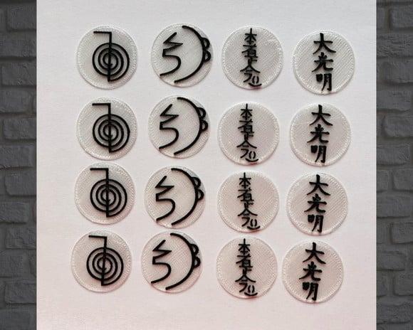Simbolos para Orgonites e Outros Artesanatos - Kit 06 - Reiki