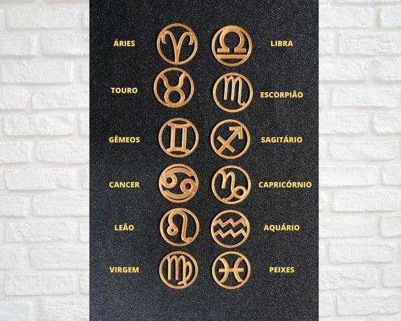 Simbolos para Orgonites e outros Artesanatos - Kit 09 - Signos do