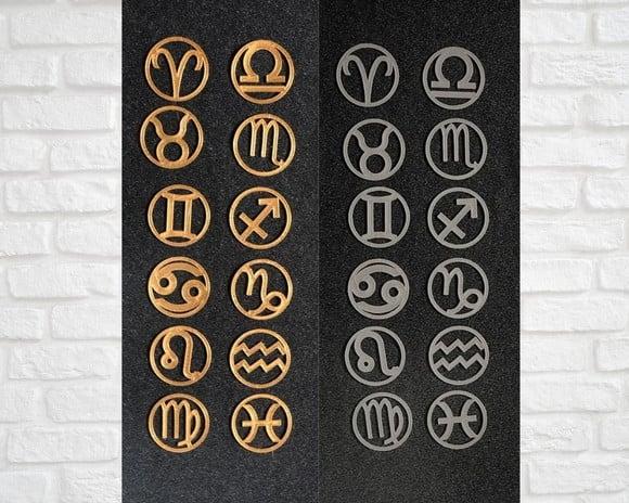 Simbolos para Orgonites e outros Artesanatos - Kit 09 - Signos do