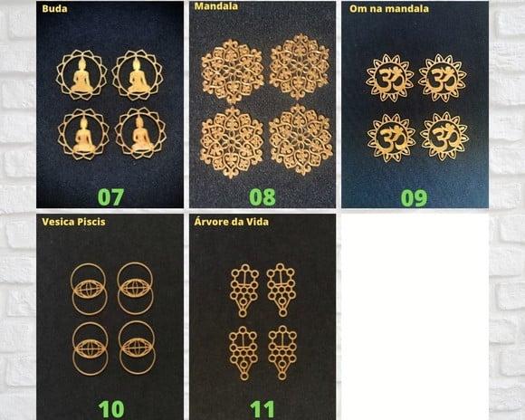 Simbolos Esotéricos - Kit Personalizado com 48 Peças