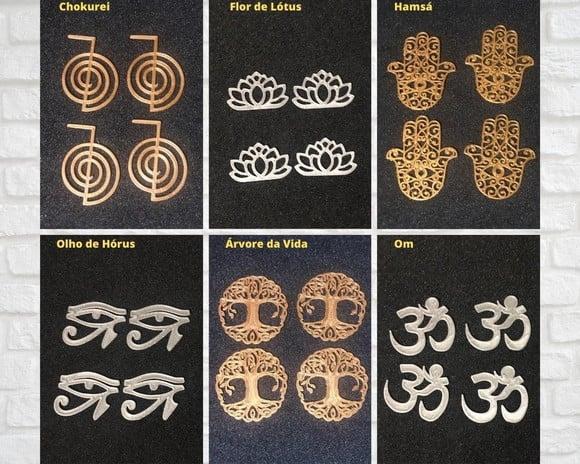 Simbolos para Orgonites e outros Artesanatos - Kit 01 - Zen