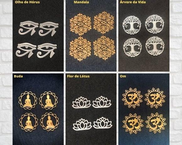 Simbolos para Orgonites e Artesanatos em Geral - Kit 03 - Zen