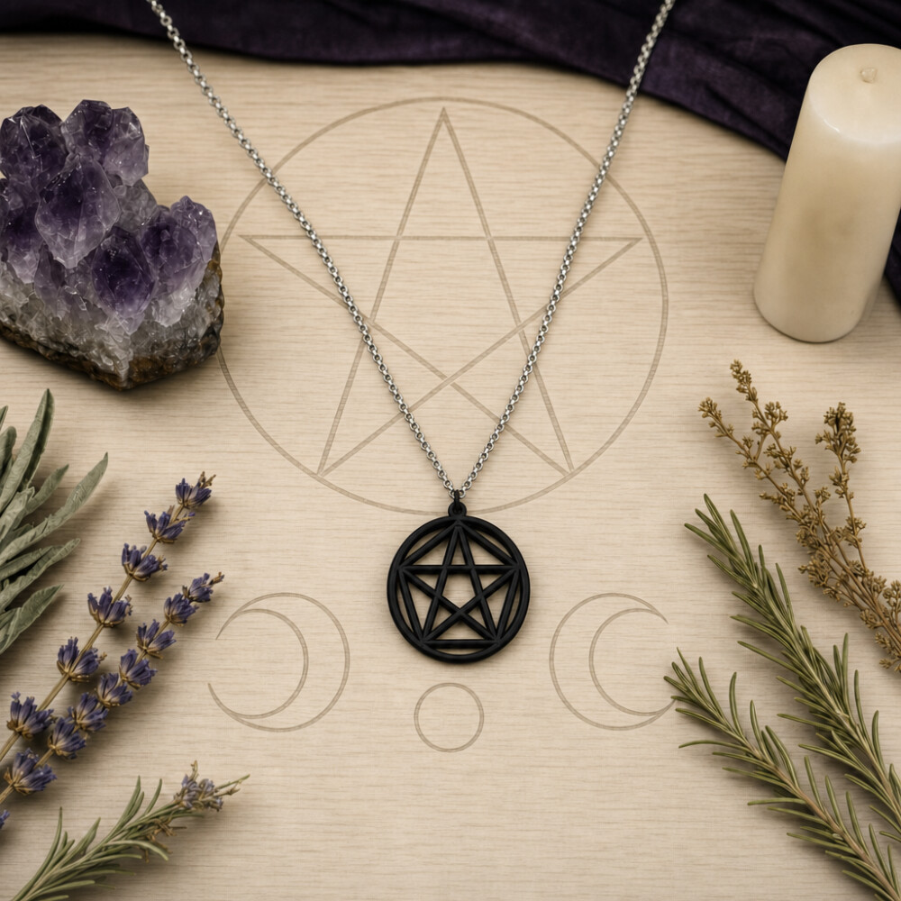 Colar Pentagrama - Geometria Sagrada - Wicca