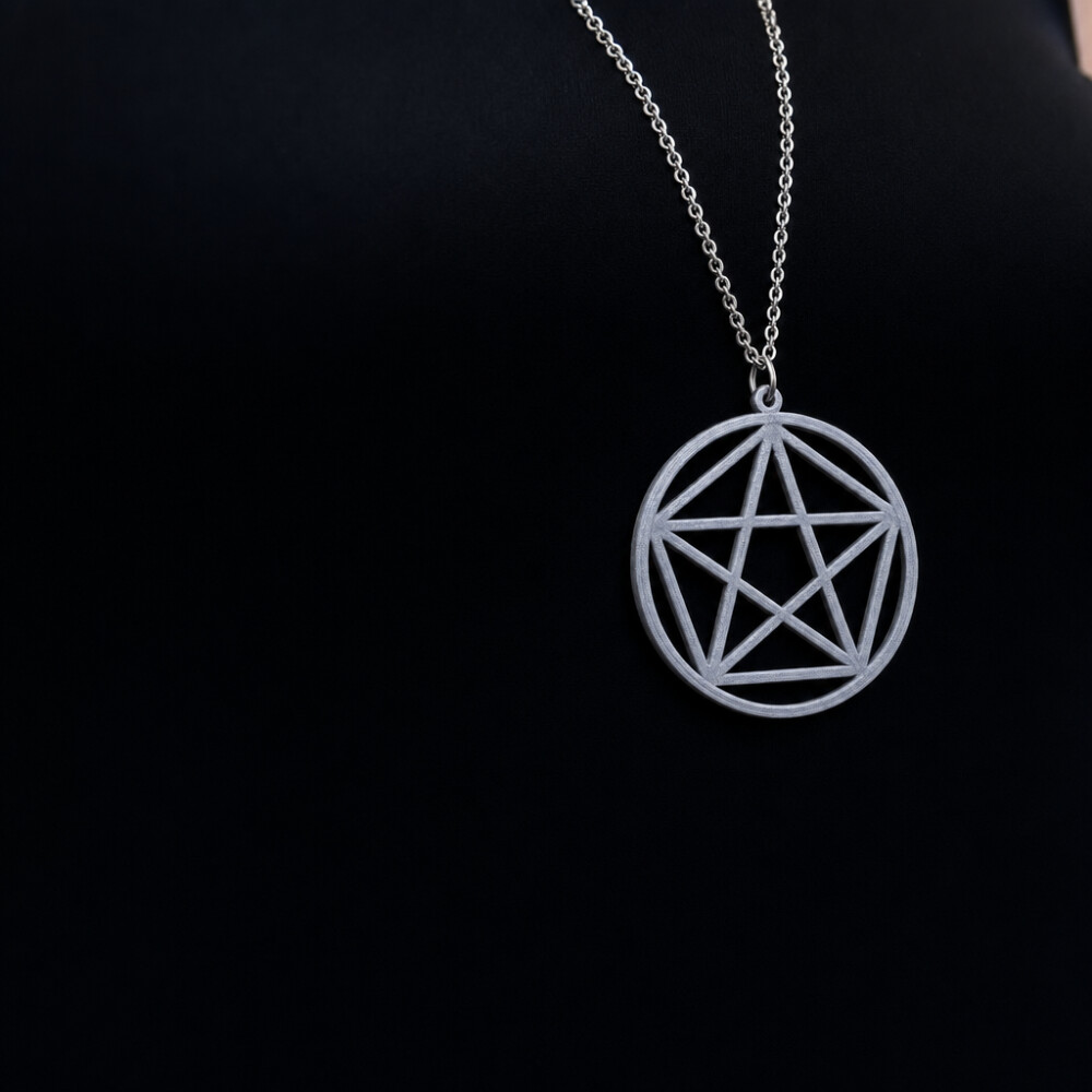 Colar Pentagrama - Geometria Sagrada - Wicca