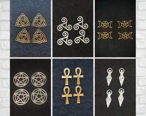 Simbolos para Orgonites e Outros Artesanatos - Kit 05 - Wicca Paganismo