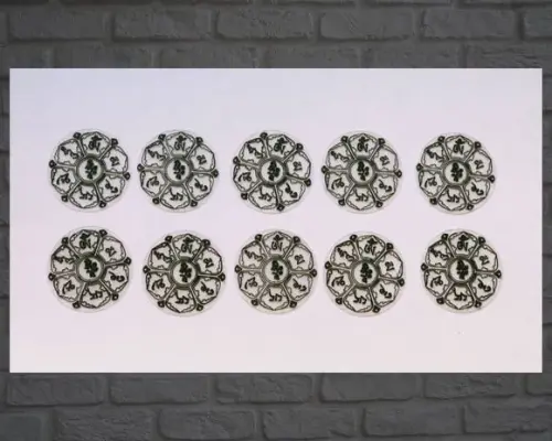 Simbolos para Orgonites e outros Artesanatos - Kit 10 - Om Mani Padme Hum