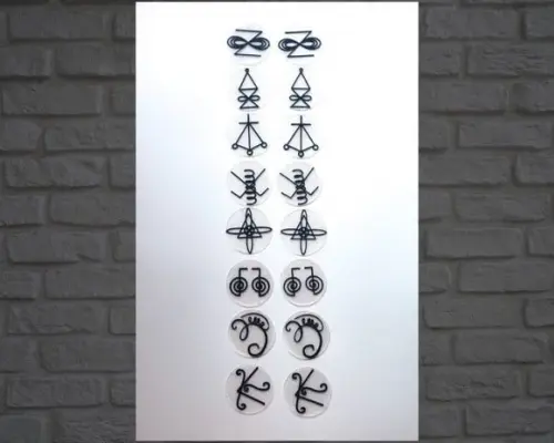 Simbolos para Orgonites e outros Artesanatos - Kit 14 - Reiki Karuna