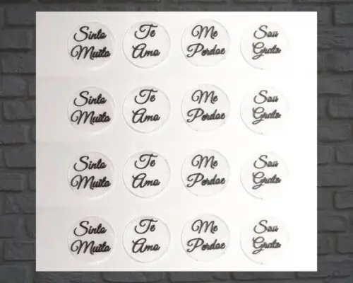 Simbolos para Orgonites e outros Artesanatos - Kit 16 - Hoponopono
