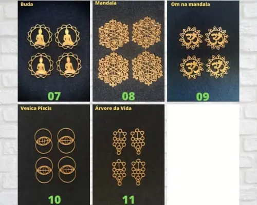 Simbolos Esotéricos - Kit Personalizado com 48 Peças