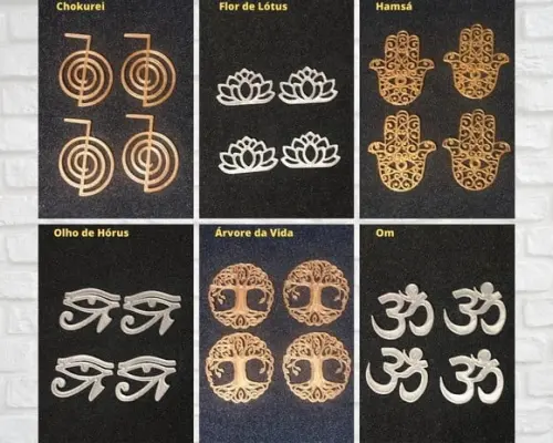 Simbolos para Orgonites e outros Artesanatos - Kit 01 - Zen
