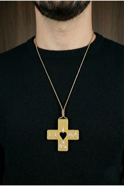 Colar de Santo Agostinho Cor Unum in Deum