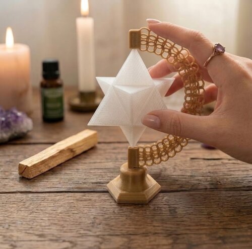 Merkaba - Artefato de Meditação Geometria Sagrada Merkabah