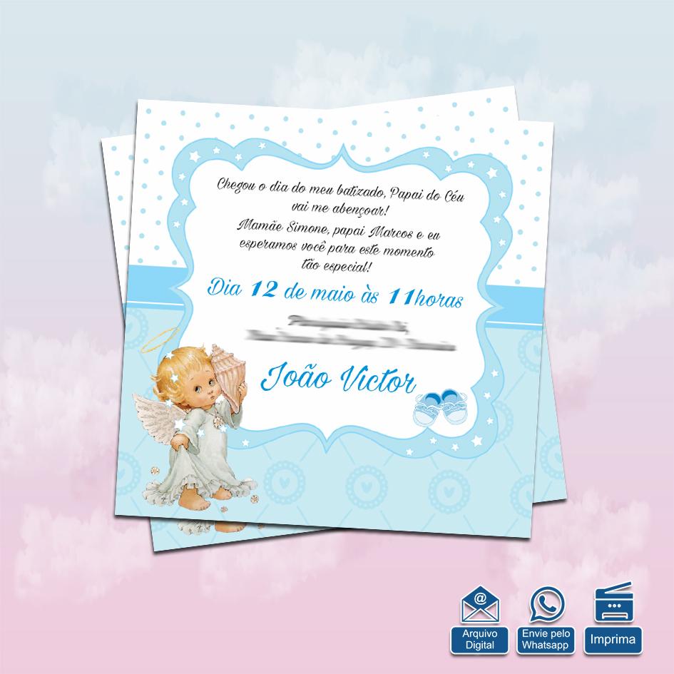 Convite Digital Batizado