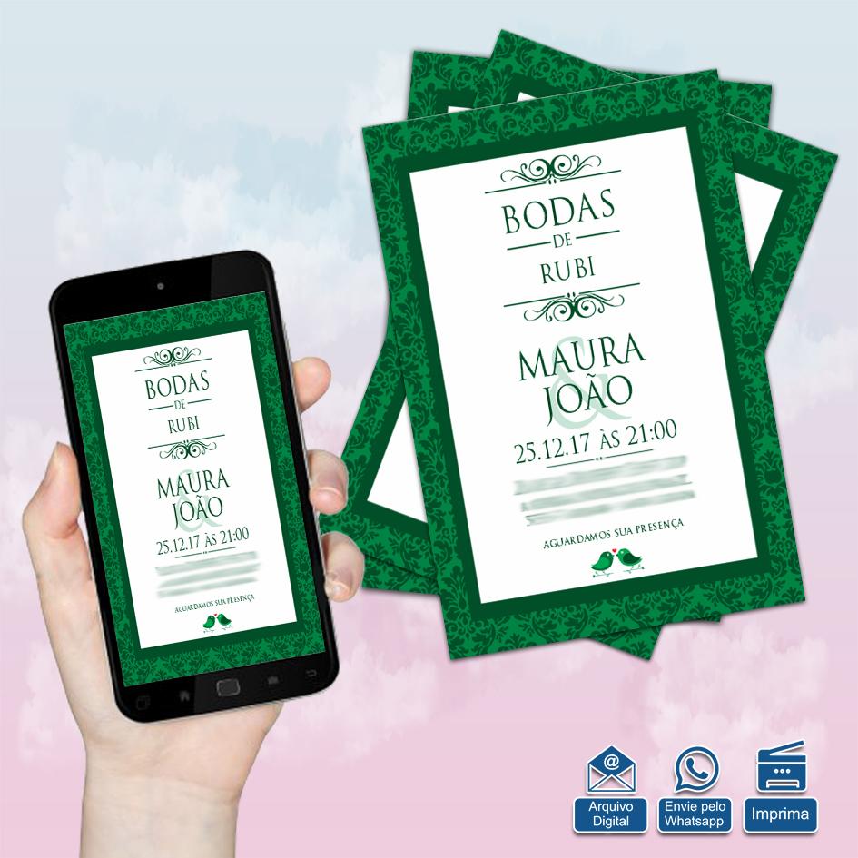 Convite Digital Bodas