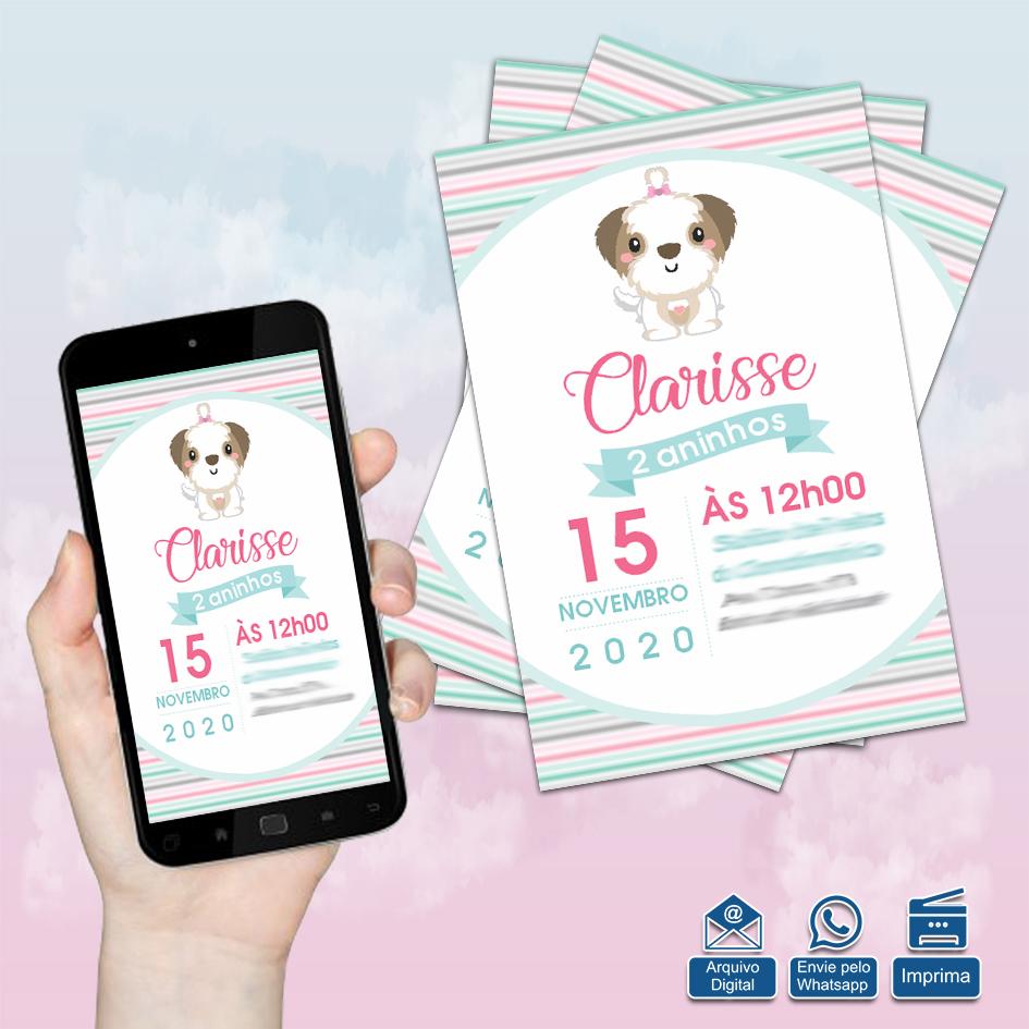 Convite Digital Cachorrinho