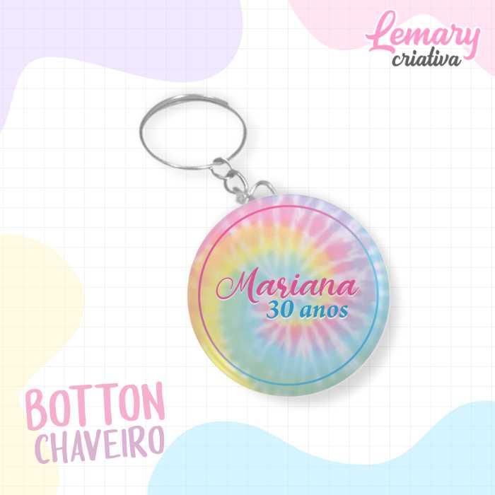 Chaveiro Tie Dye Mod 00003 (10un)