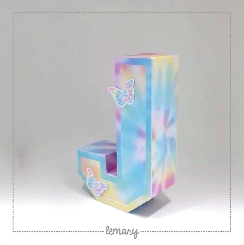 Letras 3d - Tie Dye Mod.001 (3un)