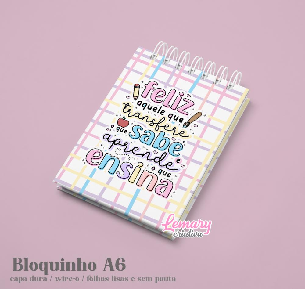 Bloco 10x15 Capa Dura Dia dos Professores Mod.0006 (10unid.)