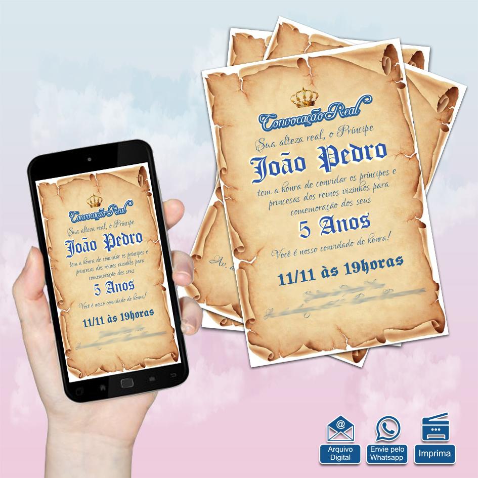 Convite digital Príncipe Mod.001