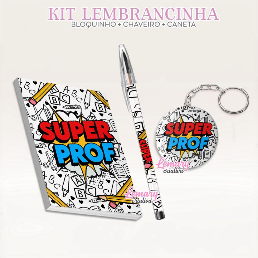 Bloquinho com Chaveiro e Caneta Dia dos professores Mod.0008 (12