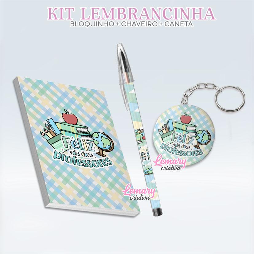 Bloquinho com Chaveiro e Caneta Dia dos professores Mod.0015 (12