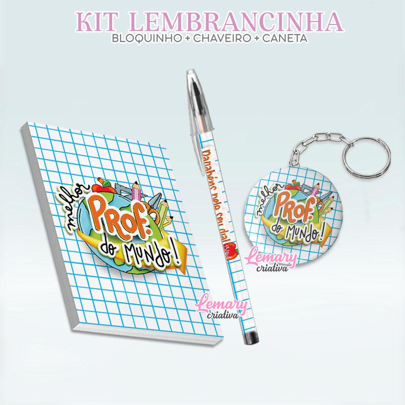 Bloquinho com Chaveiro e Caneta Dia dos professores Mod.0020 (12