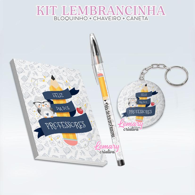 Bloquinho com Chaveiro e Caneta Dia dos professores Mod.0023 (12