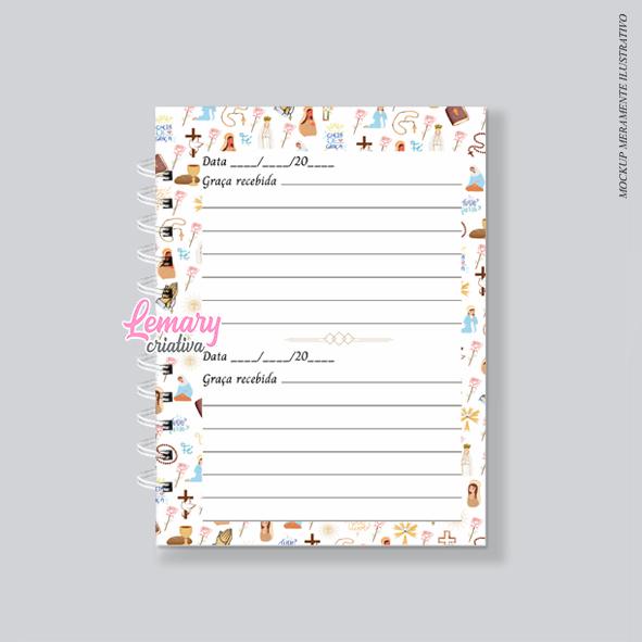 Caderno Devocional Vivência do Terço Mariano Mod.0001