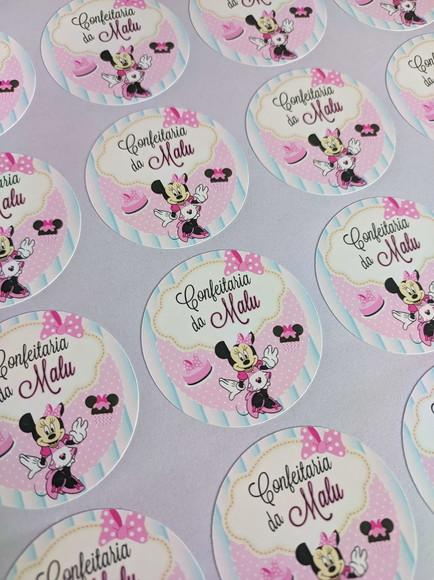 Adesivo Minnie Confeiteira