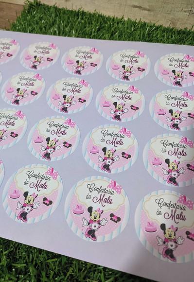Adesivo Minnie Confeiteira