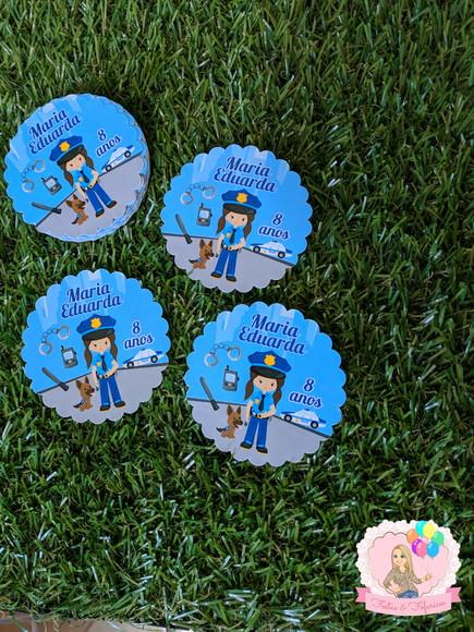 Adesivo Personalizado Festa Policial