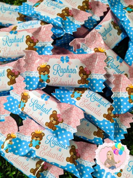 Balas Personalizadas Chá Revelação Ursinhos