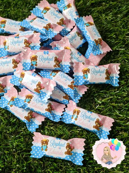 Balas Personalizadas Chá Revelação Ursinhos