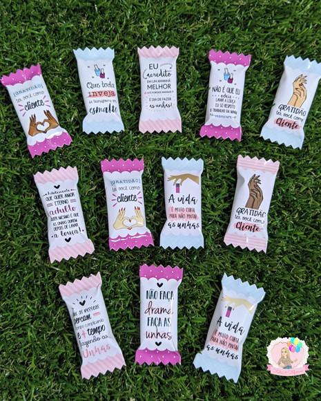Balas Personalizadas Manicure