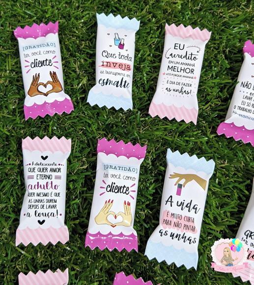 Balas Personalizadas Manicure