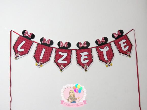 Bandeirola Nome Minnie
