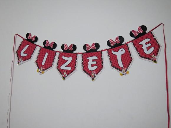 Bandeirola Nome Minnie