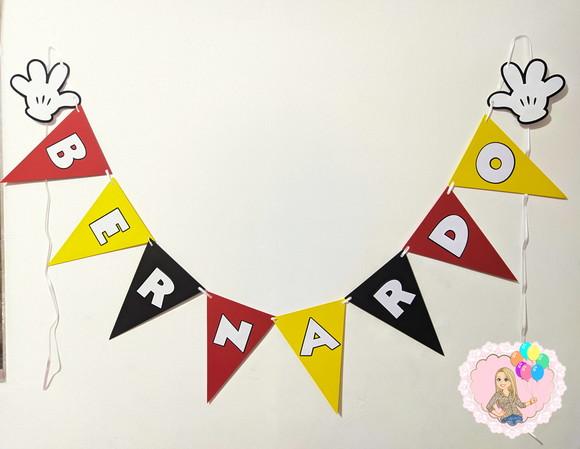 Bandeirola Personalizada Mickey