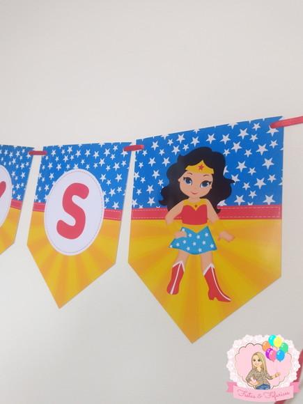Bandeirola Personalizada Mulher Maravilha