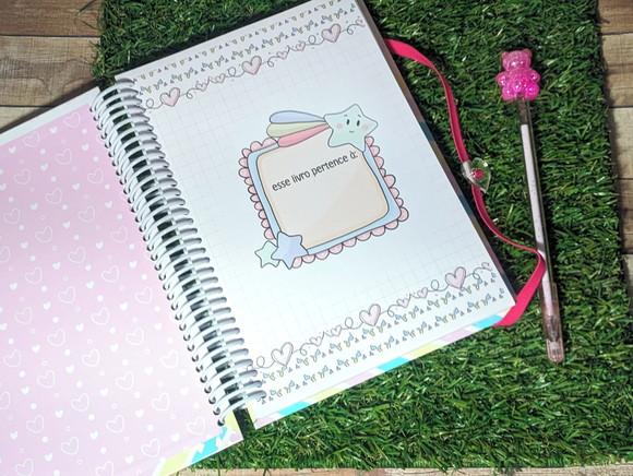 Caderno Colorir Personalizado Menina