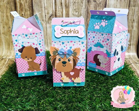 Caixa Milk Personalizada Cachorrinho