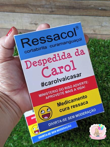Caixinha de Remédio Despedida de Solteira