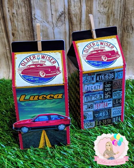 Caixinha Milk Carros Antigos Vintage Retrô