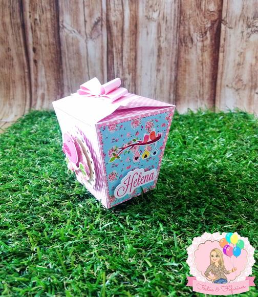 Caixinha Sushi Jardim Floral Passarinhos