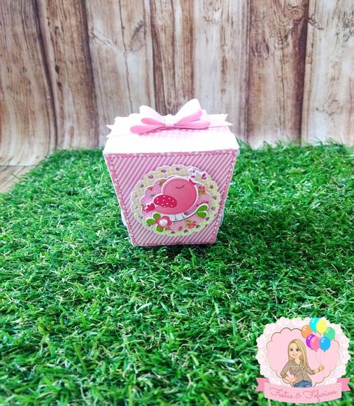 Caixinha Sushi Jardim Floral Passarinhos