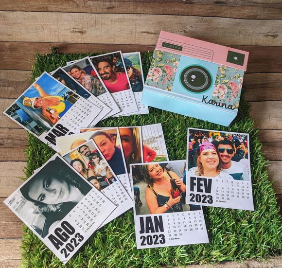 Calendário Fotos Polaroid com Imã
