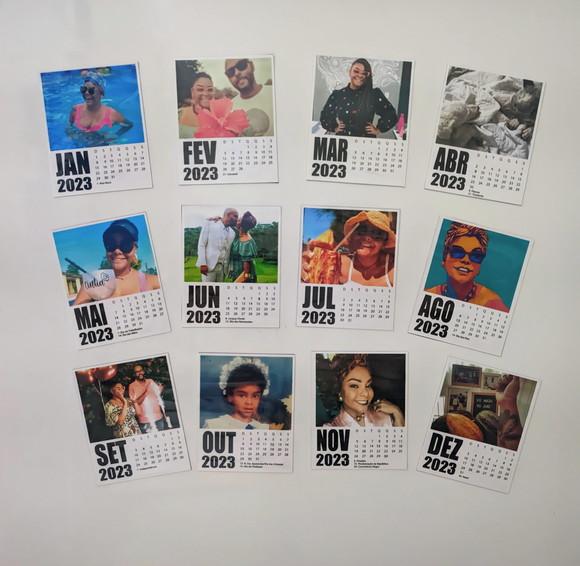 Calendário Fotos Polaroid com Imã
