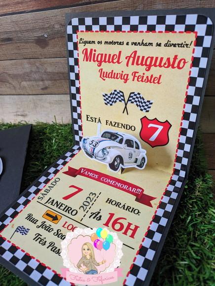 Convite Fusca Herbie